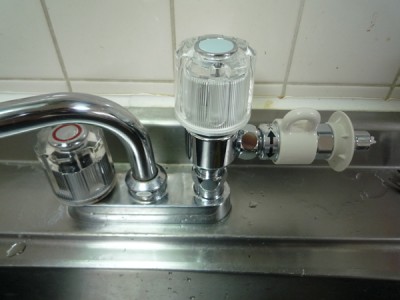 Panasonic食洗機(NP-TR3)：分岐水栓の取り付け