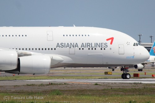 アシアナ航空A380-成田