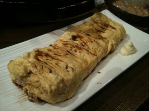 ヒノマル食堂の明太子入り玉子焼き