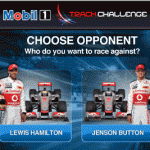 iPhoneで無料で遊べるF1ゲーム「Mobil 1 Track Challenge」の巻：ドライバー選択画面