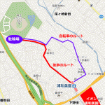 埼玉スタジアム（レッズ戦）に自転車で行く：自転車ルートの地図