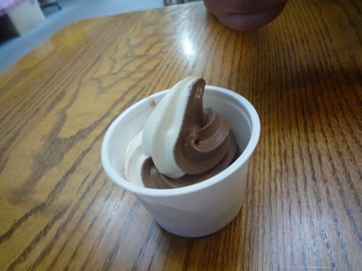 田子町ガーリックセンターのギルロイカフェでニンニク三昧：たっこニンニクソフトクリーム