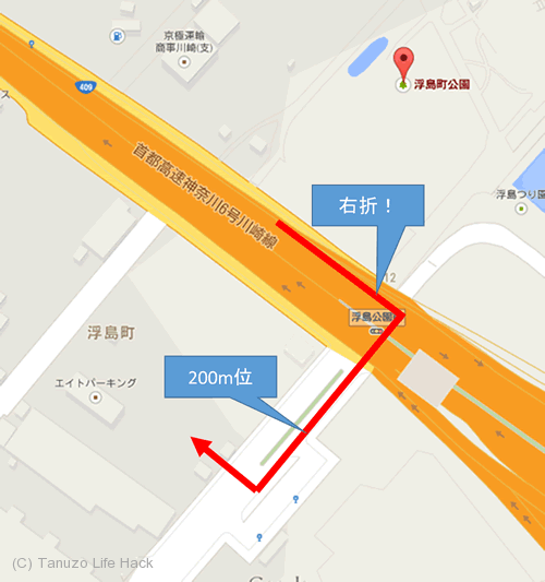 ukishima-parking-map
